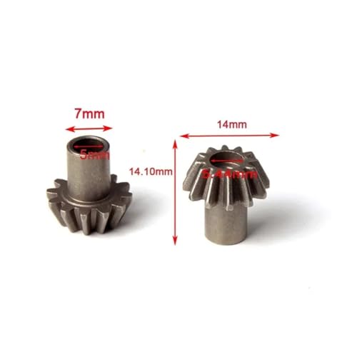Heavy-Duty Metal Differential Gear Set 30T Ring 12T Pinion for WL 144001 124019 144010 1/12 1/14 RC Car Upgrade Parts