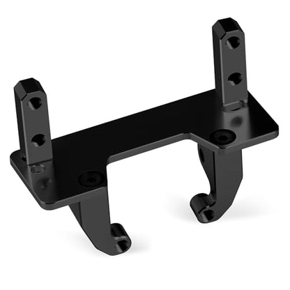 Aluminum Axle Servo Mount Base Stand, Black | Upgrade Parts, For 1/10 Axial SCX10 II 90046, RC Crawler Car - color: Black
