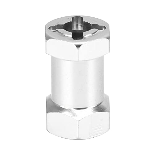 Generic 20mm Extension Wheel Hub Hex Drive Adapter, Durable Aluminium Alloy, Easy Install for 1/10 RC Drift Cars, 4PCS, SilverRedBlack (Silver) - color: Silver