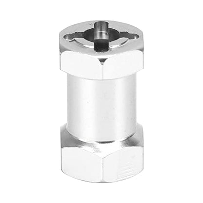 Generic 20mm Extension Wheel Hub Hex Drive Adapter, Durable Aluminium Alloy, Easy Install for 1/10 RC Drift Cars, 4PCS, SilverRedBlack (Silver) - color: Silver