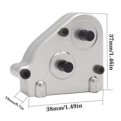 RC Upgrade Accessories for MN128 MN86 MN86S MN86K MN86KS for MN G500 1/12 Metal Transmission Gearbox Transfer Case RC Crawler Car Upgrade Parts(Silver) - color: Silver
