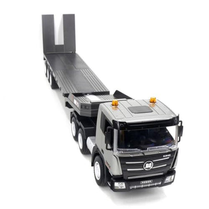 1/18 Scale RC Flatbed Trailer Model, 2.4G 9CH Remote Control Semi Truck, Ideal Christmas or Birthdays Gifts. (RTR Version)