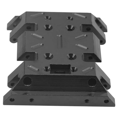 Aluminum Center Transmission Skid Plate Mount Gearbox Mount Compatible with MN128 MN86 MN86S MN86K MN86KS MN G500 1/12 RC Crawler Car (Black) - color: Red