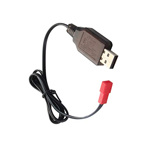 Heyiarbeit JST-2P USB Charging Cable for RC Car 4.8V 250mA Ni-MH Ni-CD Battery 1Pcs - size: JST-2P 1Pcs