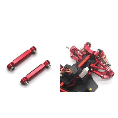 RC Cars Crawler Parts Compatible with MJX 14301 14302 14303 4WD 1/14 Remote Control Car Metal Upgrade Parts Steering Rod Accessories(Red) - color: Red