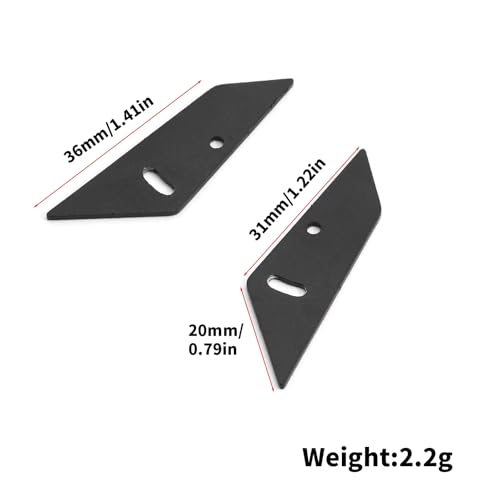 Rc Upgrade Spare Parts for Tamiya for TT01 for TT02 XV01 PTG2 for HSP 94123 FW06 for Sakura 1/10 Metal Tail Wing Rear Spoiler RC On-Road for Racing for Rally Drift Car
