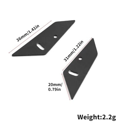Compatible with Tamiya for TT01 for TT02 XV01 for HSP 94123 for Sakura 1/10 RC Drift Car Parts Metal Tail Wing Rear Spoiler RC Upgrades Models