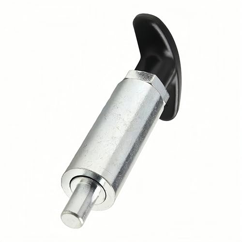 Handle Locking Spring Loaded Pull Pin /Pop Pin Shank,Steel Tire Carrier Pin Handle Knob Round Nut (1Pack, 2/5" Diameter) - color: 1Pack, size: 2/5" Diameter