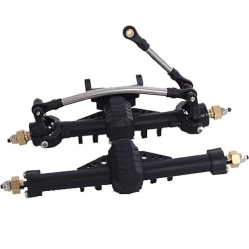 RC Modifications Spare Compatible with Axial for SCX24 90081 C10 1/24 RC Crawler Car Upgrade Parts Special Material Front and Rear Portal Axle Assembly