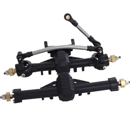 RC Modifications Spare Compatible with Axial for SCX24 90081 C10 1/24 RC Crawler Car Upgrade Parts Special Material Front and Rear Portal Axle Assembly