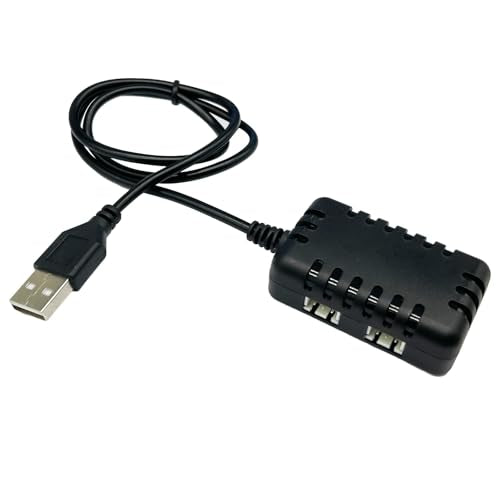 2-in-1 7.4V Lipo Battery Charger - RC Car Balance Chargers USB Cable 1A with XH-3P Plug Connector for 2S 7.4V Batteries RC Cars Drone Truck Boat Airplane Quadcopter Airsoft SCX24 SCX10