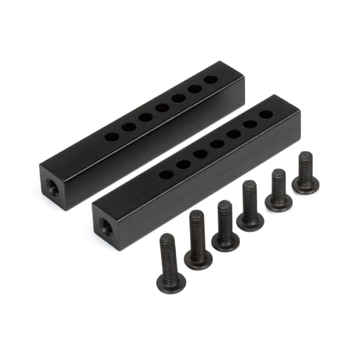 Metal Bumper Holder Mounts Front Rear Replacement for 1/10 RC Crawler Car Axial SCX10 90046 Traxxas TRX4 TRX6 YK4102 (Square)