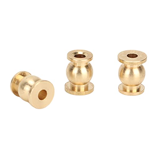 20PCS Brass Shock Damper Ball Head Set, RC Rod Ends Ball with 40 Rubber O Rings RC Crawler Suspension Link Ball Joint Replacement Parts for 1/24 SCX24RC Car Upgrade