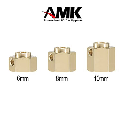 4pcs Brass Extended Wheel TRX4 Brass 8mm Wheel Hex Extended Adapter for RC Crawler TRX4 TRX-4 1/10 RC Hex Wheel Hubs Adapters (4pcs 8mm Wheel Hubs Adapters) - color: 4pcs 8mm Wheel Hubs Adapters