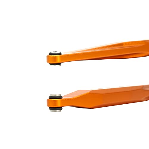 Treal Aluminum 7075 CNC Machined Rear Trailing Arms(2) for Axial 1/10 RBX10 Ryft (Orange) - color: Orange