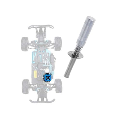 1/10 1/8 RC Car Glow Plug Igniter Starter Nitro Engine Start Tool Support AA Batteries Power for 1:8 1:10 Scale Crawler Buggy Monster Truck Car Boat Plane Traxxas Tamiya Titanium