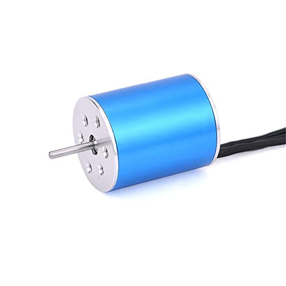 KingVal Replacement 2430 8200KV Waterproof Sensorless Brushless Motor Shaft 2mm with 25A Brushless ESC Combo for 1/16 1/18 RC Car - size: 8200KV+25A