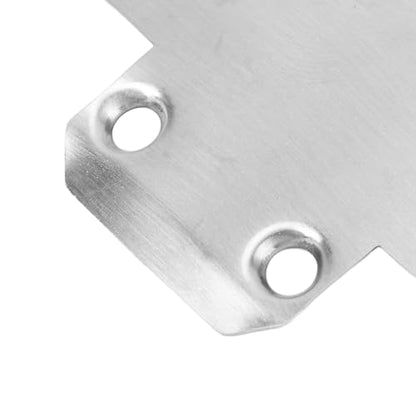 2Pcs RC Chassis Armor Protector, Stainless Steel RC Skid Plate Guard, Professional Upgrade Part for KYOSHO MP10 MP9E RC Car, Durable Rustproof Accessory with Fine Workmanship