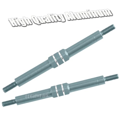 Adjustable Front Rear Toe Links Push Rods Upgrades Part for 1/16 Mini E-Revo Summit Truck,RC Aluminum Turnbuckles Camber Links,Steering Tie Rod,Suspension Pushrod Linkage Set,Titanium - color: Titanium -(Aluminum Links)