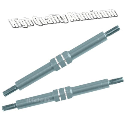Adjustable Front Rear Toe Links Push Rods Upgrades Part for 1/16 Mini E-Revo Summit Truck,RC Aluminum Turnbuckles Camber Links,Steering Tie Rod,Suspension Pushrod Linkage Set,Titanium - color: Titanium -(Aluminum Links)