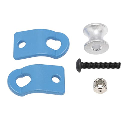 1/10 RC Car Crawler Trailer Towing Shackles - Metal Hooks for SCX10 TRX4 D90 - Upgrade Parts for Rock Climbing Cars - 5Pcs Set Included - Blue - color: Blue