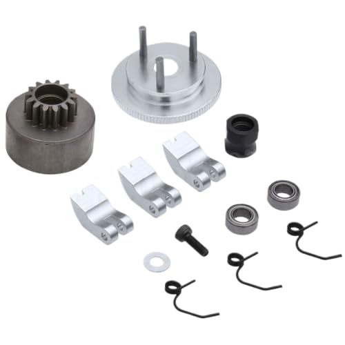 Universal 14T Flywheel Clutch Bell Set for 1/8 RC Car HSP KYOSHO Buggy Truck Truggy Level 21 to 28 Nitro Engine Upgrade Parts(1 Set red) - color: 1 Set Red