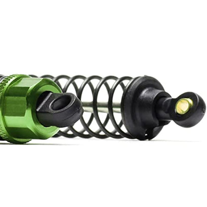 RC Shock Absorber Damper 130mm Adjustable for RC Car 1/10 Crawler Truck HPI HSP Losi Axial Tamiya Redcat Upgrade Part 4pcs/Set(Green) - color: Green
