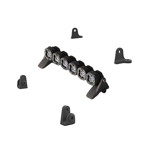 6 LED Lights Roof Lamp Headlights Multi-Function Spot Light Bar Compatible for Axial SCX24 TRX4M 1/24 1/18 RC Crawler Car Upgrade Parts - color: Headlights