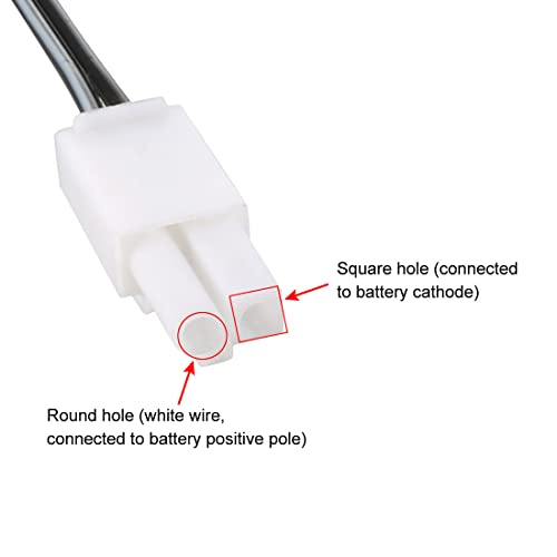 uxcell EL-2P Reverse USB Charging Cable for RC Car 7.2V 250mA Ni-MH Ni-CD Battery