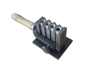 2 in 1 Reversible Wire Plate Ingot Mold, 4 Square Hole | Melting Casting Refining, Gold Silver Copper Aluminum Brass, Precious Metals - size: S-4/5/6/8mm