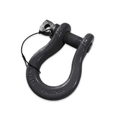 B'oh Spin Pin 3/4” Recovery Shackle | 10,000 lbs Capacity - High-Strength Carbon Steel with 7/8" Pin Recovery Gear Towing Accessories - Pin Style : Screw, Gun Gray - color: Gun Gray