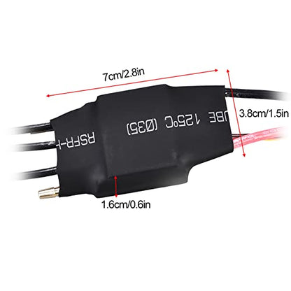 Brushless ESC, Fastest Response Water Cooling Plug and Play Speed Controller 60A for RC Boat Marine Applications High Performance Boating Enthusiasts