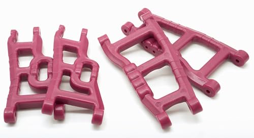 OGRC Plastic Front & Rear Suspension A-Arms for 1/10 Traxxas Slash 2WD | Suspension Arms for Traxxas Slash 2WD Nitro Slash/Rustler #2555 3631, Red - color: Red