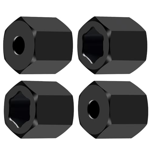 MORLORDY 7mm to 12mm RC Wheel Hex Hubs 4Pcs 12mm Thick Hex Drive Adapters for 1/16 Losi Mini-T 2.0, Mini-B, Mini JRX2, Mini JRXT and All 1/16 RC Car Which Hex is 7MM - color: 12mm
