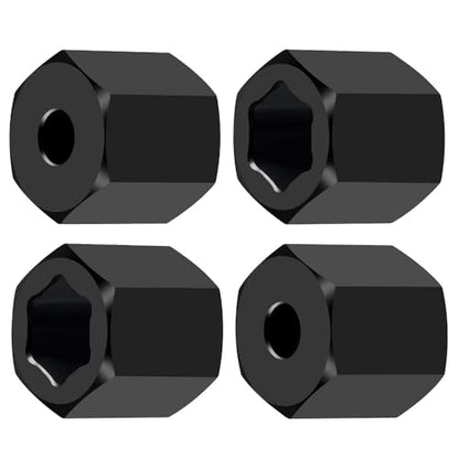 MORLORDY 7mm to 12mm RC Wheel Hex Hubs 4Pcs 12mm Thick Hex Drive Adapters for 1/16 Losi Mini-T 2.0, Mini-B, Mini JRX2, Mini JRXT and All 1/16 RC Car Which Hex is 7MM - color: 12mm