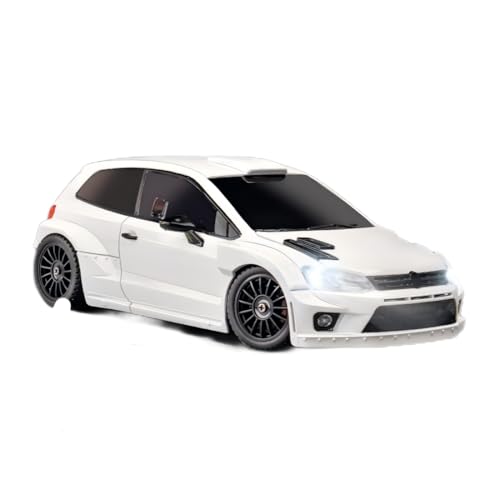 LD2801 1/28 RC Drift Car, Full Proportional 4WD Remote Control Racing Vehicle, High Speed Electric Car for Adults, Mini Hobby Grade Model Gift (White) - color: White (Ld2801)