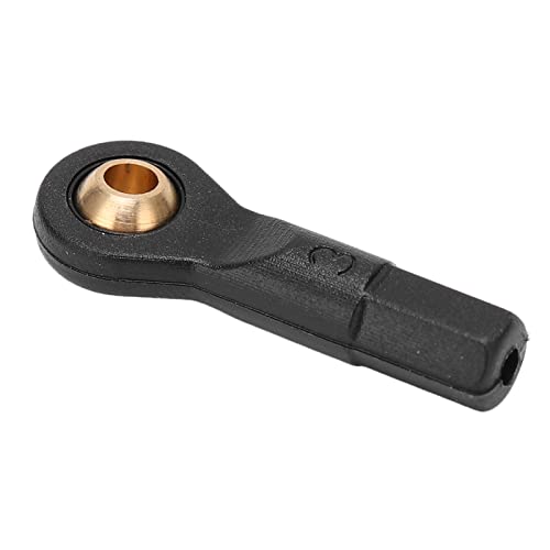 YOUTHINK 10PCS RC Tie Rod End Ball Joint Rod End Linkage with 2.5mm Aperture 23mm Height Black Plastic for 1/10 1/12 RC Car