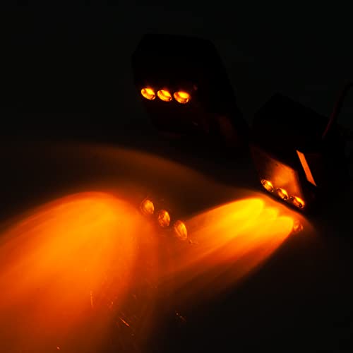 SWX RC Car Rear View Side Mirror Kit with LED Lights for 1/6 RC Crawler Truck Car Axial SCX6 AXI05000 Upgrade Parts | Side Mirror, LED Lights, Rear View Mirror, Axial SCX6, 1/6 Crawler