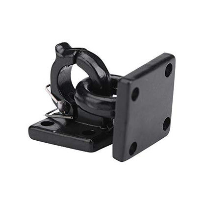 Simulation Trailer Buckle, Tow Lock Shackle Bracket Set, Metal Rescue Buckle Simulation Tow Hook for SCX10 Tamiya CC01 D90 D110 TF2 RC Car