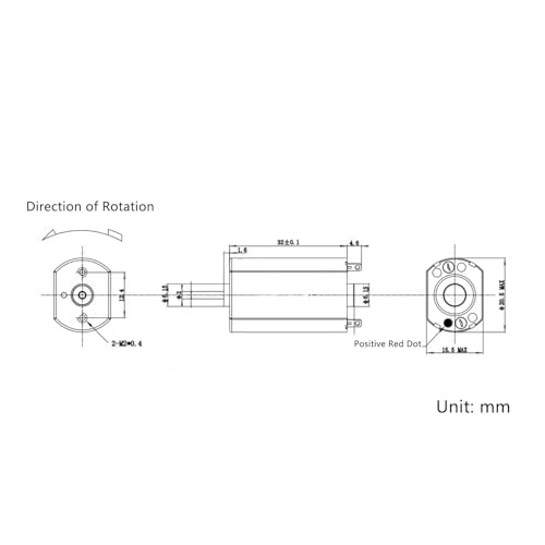 Micro DC 180 Motor DC 3V 11000RPM Metal Brush Motor for DIY Shaver Hair Clipper - size: 180 DC Motor 3V 1100RPM Shaft Length 4.5mm