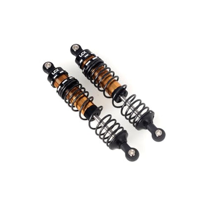 LCX Racing 1/10th RC Crawler Car 2PCS 100mm Aluminum Suspension Shock Absorber for F150 R 4x4 TRX4 TRX6 SCX10 II III PRO Wraith RR10 UTB10 Capra Gen7 Gen8 Gen9, Upgrades Parts Accessories (Rear) - color: Rear