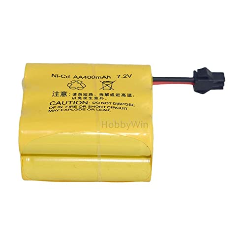 7.2V 400mAh NiCD Battery SM-2P Rev Male Plug for RC Model Buggy Car Truck Racing Speed Boat