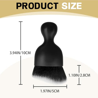 1Pcs Auto Soft Hair Brush Advanced Car Interior Detailing Brush for Dashboard Air Vent Gaps Dust Removal and Cleaning of Leather Surfaces Widely Used, Black - color: Black