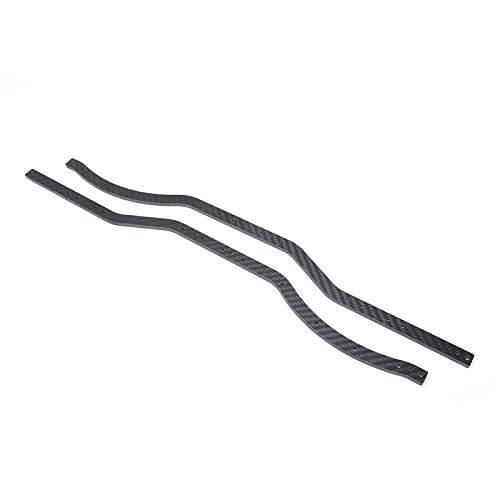 Universal Carbon Fiber Chassis Frame Rails High Precision for Axial SCX10 RC Crawler Car Model Black 16.3 Inch 2 Sheets Screws, Lightweight Durable Easy Installation for RC Hobbyists