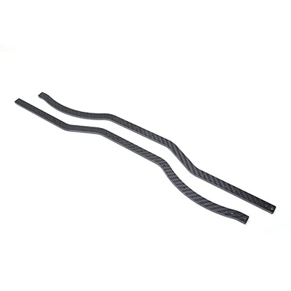 Universal Carbon Fiber Chassis Frame Rails High Precision for Axial SCX10 RC Crawler Car Model Black 16.3 Inch 2 Sheets Screws, Lightweight Durable Easy Installation for RC Hobbyists