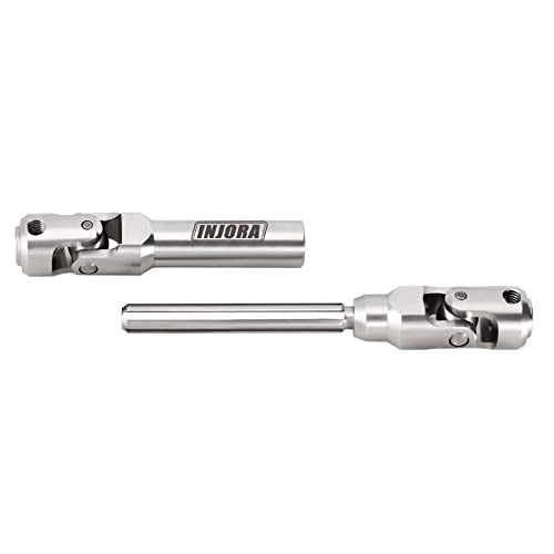 INJORA Drive Shaft Stainless Steel Heavy-Duty Driveshafts for Axial SCX10 90046 AXI03007 TRX4 Redcat Gen8 1/10 RC Car Crawler Upgrade(94-119mm) - size: 94-119mm
