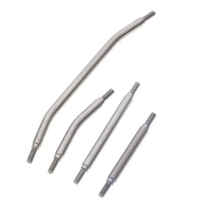 Stainless Steel Steering Tie Rod Linkage Rod Set RC Upgraded Parts for REDCAT GEN8 RC Car - color: Linkage Rod