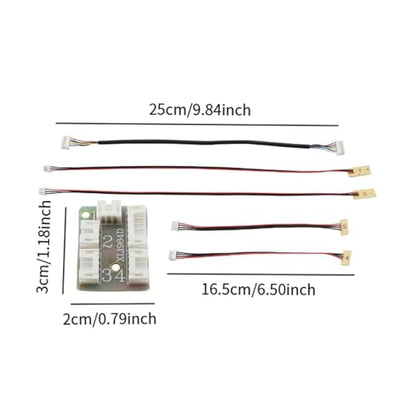 RC Light Strips Kit with Headlight, Turn Light and Brake Light, Lighting Upgrade for MN78 MN82 MN99S 1/12 Scale RC Cars