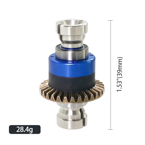 Assembled Differential 30T Front and Rear Universal Upgraded Metal Differential for 1/18 Granite GROM 1/14 Mojave Accessories for 1/18 2S Granite Big Foot Truck Granite GROM RTR (Bule) - color: Bule