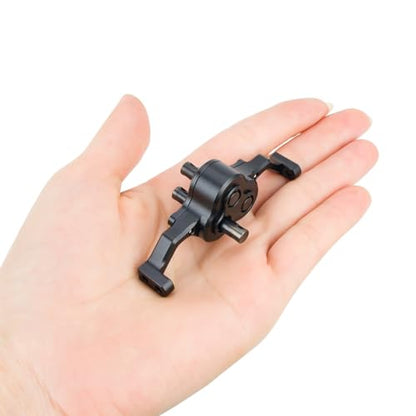 70mm Width Transfer Case with Reverse Shaft,CNC Aluminum Gearbox for 1/10 RC Crawler SCX10 MOA 1.9 Shafty LCG Chassis Cheater Rigs Comp Build Upgrade Parts (Silver) - color: Silver